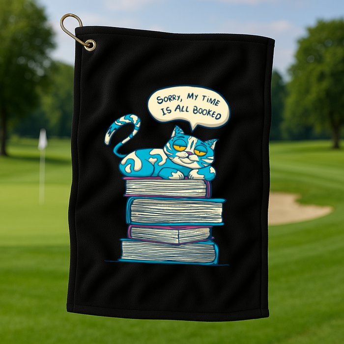 Sorry My Time Is All Booked Cat  Golf Towel