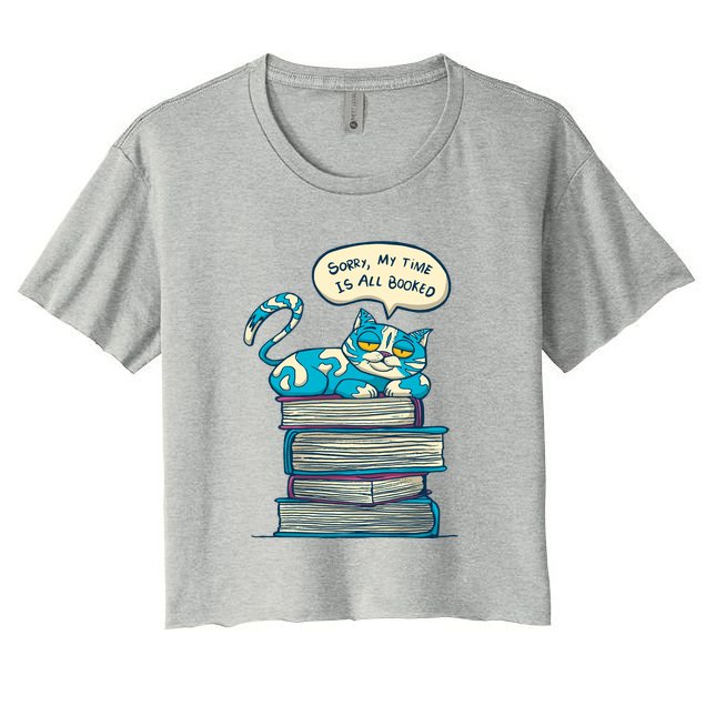 Sorry My Time Is All Booked Cat  Crop Top