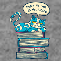 Sorry My Time Is All Booked Cat  Cropped Pullover Crew