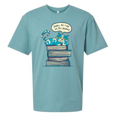 Sorry My Time Is All Booked Cat  Sueded Cloud Jersey T-Shirt