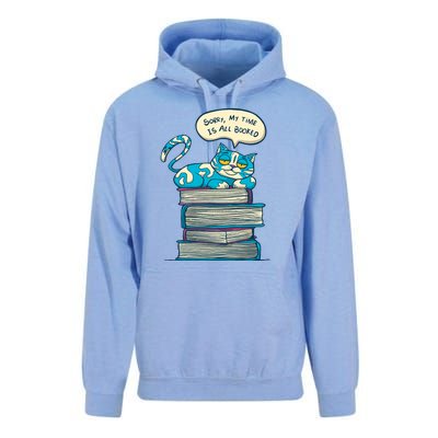 Sorry My Time Is All Booked Cat  Unisex Surf Hoodie