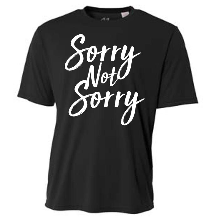 Sorry Not Sorry Cooling Performance Crew T-Shirt