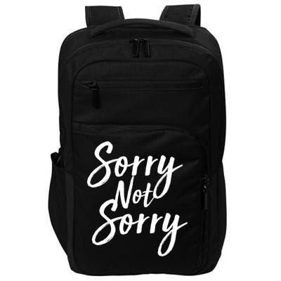 Sorry Not Sorry Impact Tech Backpack