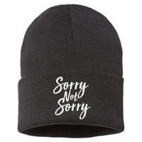 Sorry Not Sorry Sustainable Knit Beanie