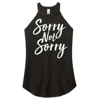 Sorry Not Sorry Women’s Perfect Tri Rocker Tank