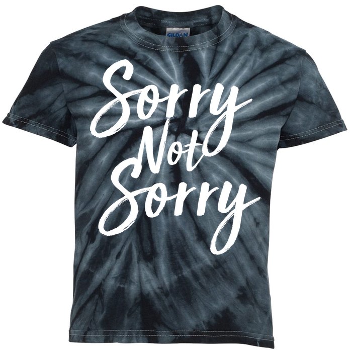 Sorry Not Sorry Kids Tie-Dye T-Shirt