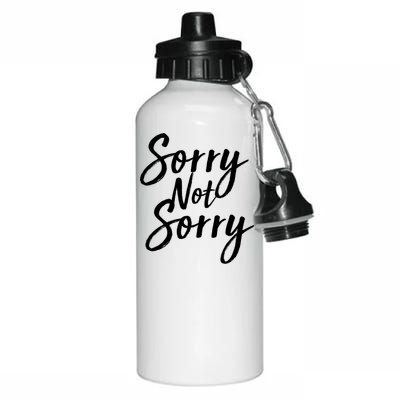 Sorry Not Sorry Aluminum Water Bottle