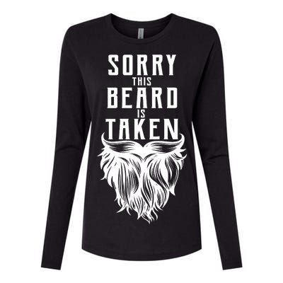 Sorry This Beard Is Taken Relationship Status Womens Cotton Relaxed Long Sleeve T-Shirt