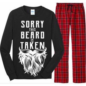 Sorry This Beard Is Taken Relationship Status Long Sleeve Pajama Set