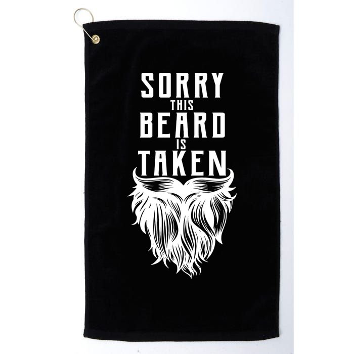 Sorry This Beard Is Taken Relationship Status Golf Towel