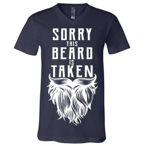 Sorry This Beard Is Taken Relationship Status V-Neck T-Shirt