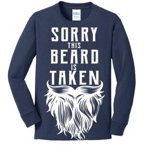 Sorry This Beard Is Taken Relationship Status Kids Long Sleeve Shirt