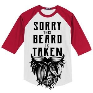 Sorry This Beard Is Taken Relationship Status Kids Colorblock Raglan Jersey