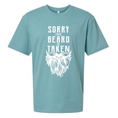 Sorry This Beard Is Taken Relationship Status Sueded Cloud Jersey T-Shirt
