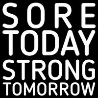 Sorry Today Strong Tomorrow  Cropped Pullover Crew