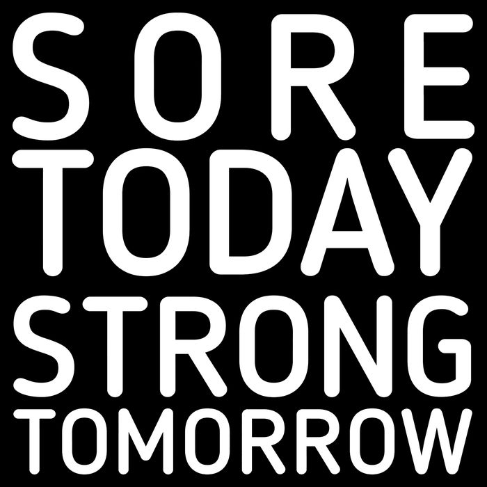 Sorry Today Strong Tomorrow  Cropped Pullover Crew
