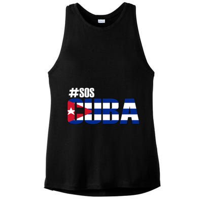 SOS Cuba Ladies PosiCharge Tri-Blend Wicking Tank