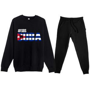 SOS Cuba Premium Crewneck Sweatsuit Set