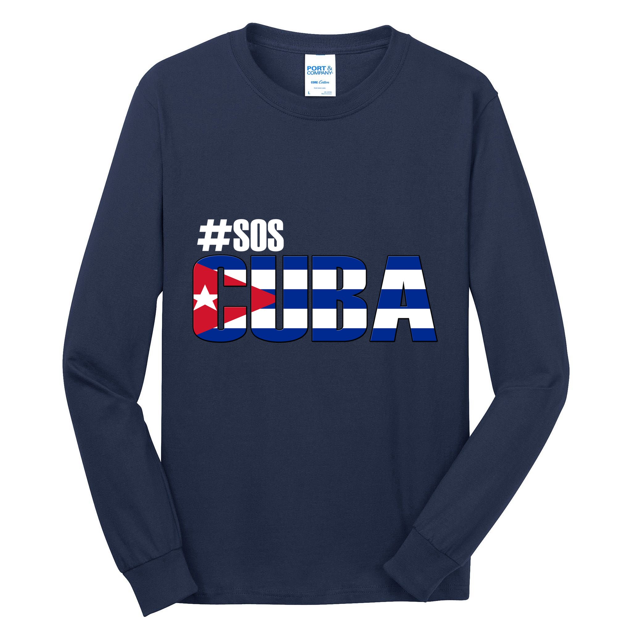 SOS Cuba Tall Long Sleeve T-Shirt