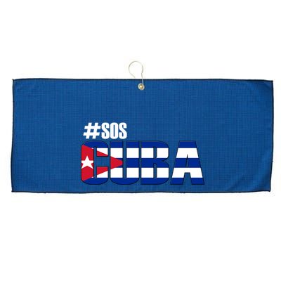SOS Cuba Large Microfiber Waffle Golf Towel
