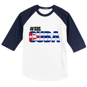 SOS Cuba Baseball Sleeve Shirt