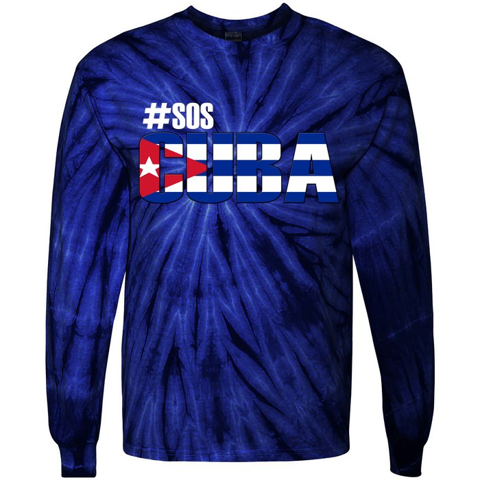 SOS Cuba Tie-Dye Long Sleeve Shirt