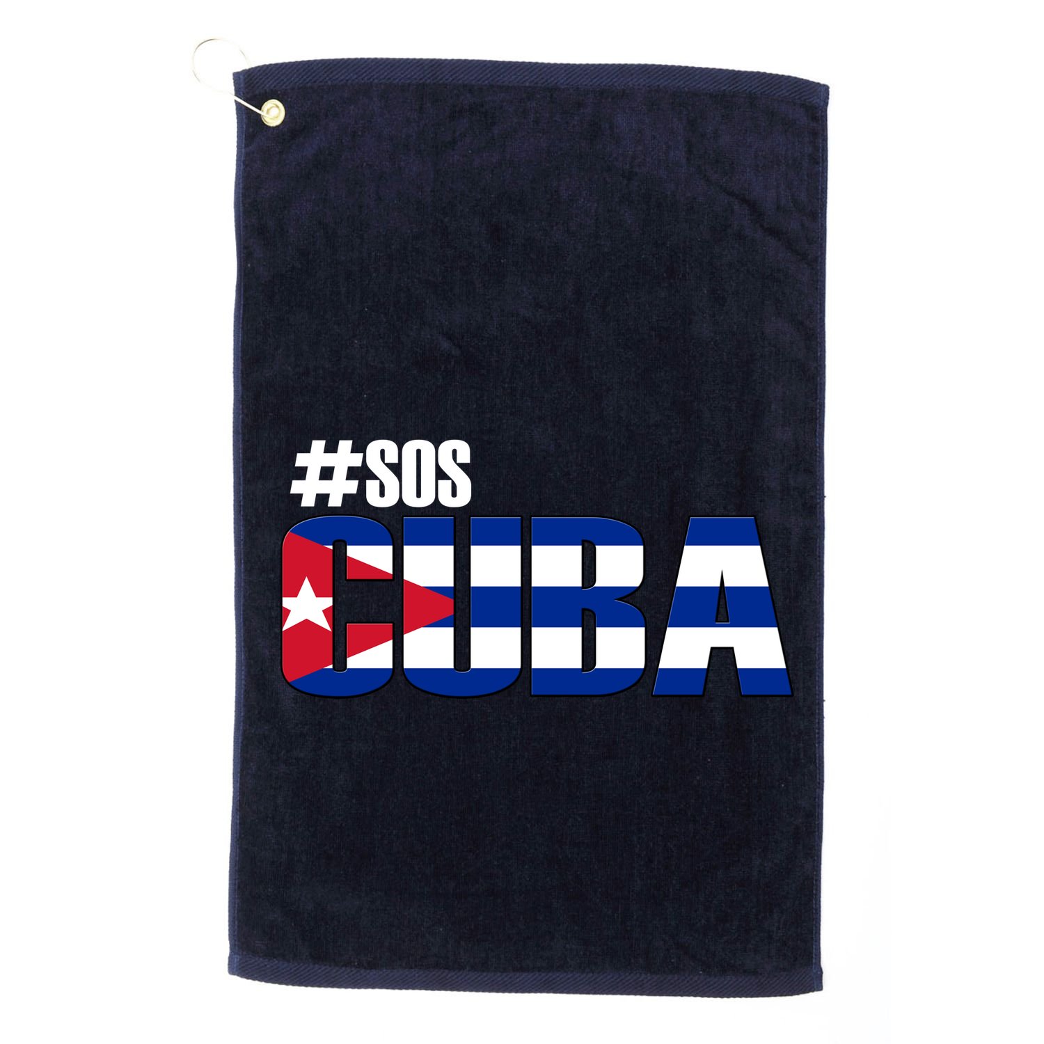 SOS Cuba Golf Towel