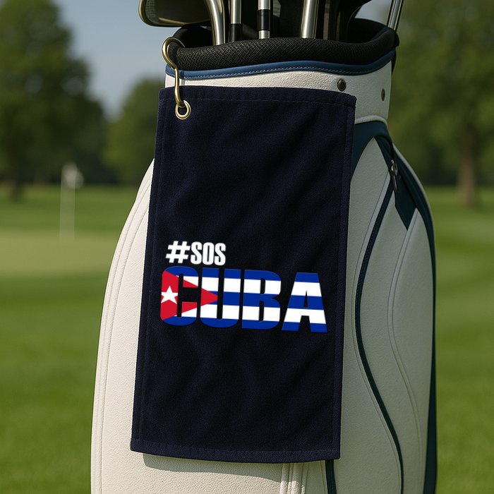 SOS Cuba Golf Towel
