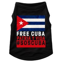 SOS Cuba Cuba Flag Cuban Fist Free Cuba Libre 2021 Cuban  Doggie Tank