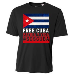 SOS Cuba Cuba Flag Cuban Fist Free Cuba Libre 2021 Cuban  Cooling Performance Crew T-Shirt