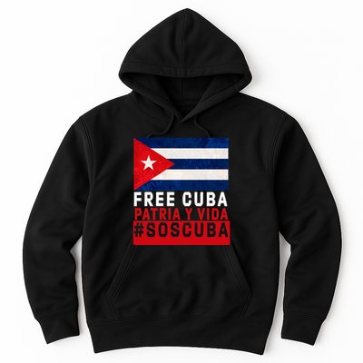 SOS Cuba Cuba Flag Cuban Fist Free Cuba Libre 2021 Cuban  Hoodie
