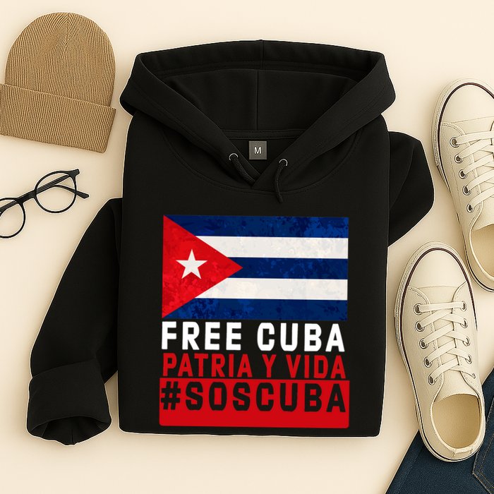 SOS Cuba Cuba Flag Cuban Fist Free Cuba Libre 2021 Cuban  Hoodie