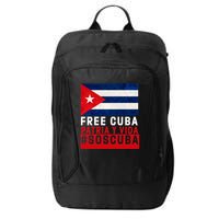 SOS Cuba Cuba Flag Cuban Fist Free Cuba Libre 2021 Cuban  City Backpack