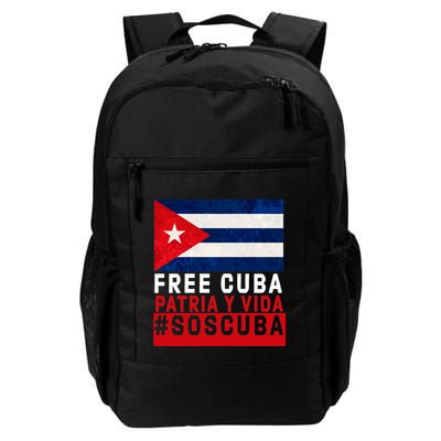 SOS Cuba Cuba Flag Cuban Fist Free Cuba Libre 2021 Cuban  Backpack