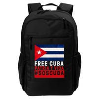 SOS Cuba Cuba Flag Cuban Fist Free Cuba Libre 2021 Cuban  Backpack