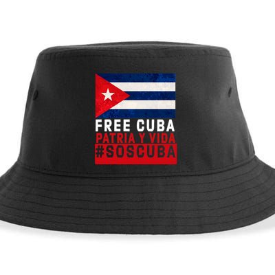 SOS Cuba Cuba Flag Cuban Fist Free Cuba Libre 2021 Cuban  Sustainable Bucket Hat