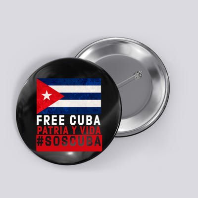 SOS Cuba Cuba Flag Cuban Fist Free Cuba Libre 2021 Cuban  Button