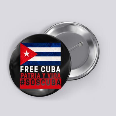 SOS Cuba Cuba Flag Cuban Fist Free Cuba Libre 2021 Cuban  Button