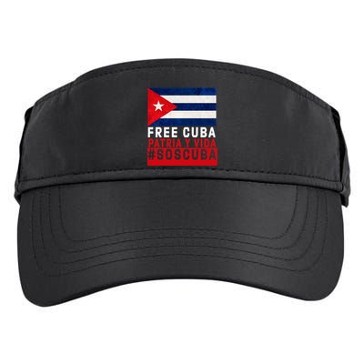 SOS Cuba Cuba Flag Cuban Fist Free Cuba Libre 2021 Cuban  Adult Drive Performance Visor