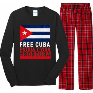 SOS Cuba Cuba Flag Cuban Fist Free Cuba Libre 2021 Cuban  Long Sleeve Pajama Set