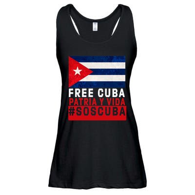 SOS Cuba Cuba Flag Cuban Fist Free Cuba Libre 2021 Cuban  Ladies Essential Flowy Tank