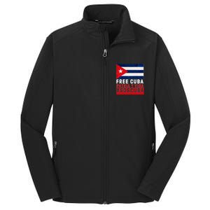 SOS Cuba Cuba Flag Cuban Fist Free Cuba Libre 2021 Cuban  Core Soft Shell Jacket