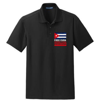 SOS Cuba Cuba Flag Cuban Fist Free Cuba Libre 2021 Cuban  Dry Zone Grid Polo