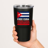 SOS Cuba Cuba Flag Cuban Fist Free Cuba Libre 2021 Cuban  Tumbler