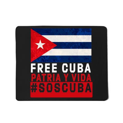 SOS Cuba Cuba Flag Cuban Fist Free Cuba Libre 2021 Cuban  Mousepad