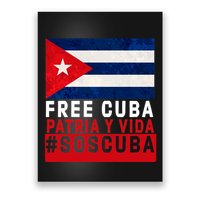 SOS Cuba Cuba Flag Cuban Fist Free Cuba Libre 2021 Cuban  Poster