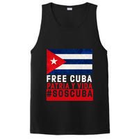 SOS Cuba Cuba Flag Cuban Fist Free Cuba Libre 2021 Cuban  PosiCharge Competitor Tank