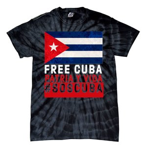 SOS Cuba Cuba Flag Cuban Fist Free Cuba Libre 2021 Cuban  Tie-Dye T-Shirt