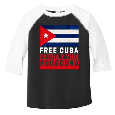 SOS Cuba Cuba Flag Cuban Fist Free Cuba Libre 2021 Cuban  Toddler Fine Jersey T-Shirt