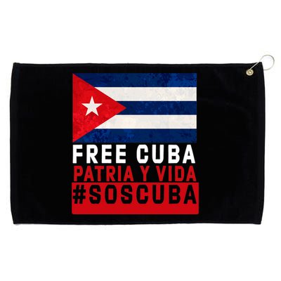 SOS Cuba Cuba Flag Cuban Fist Free Cuba Libre 2021 Cuban  Grommeted Golf Towel